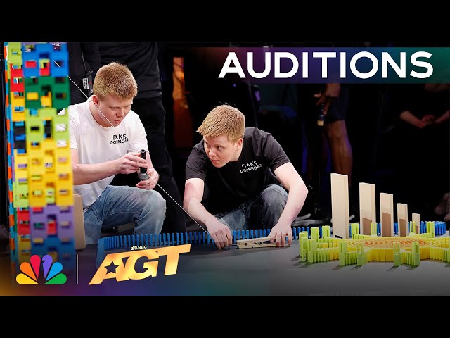 DaksDominoes Creates The Most SATISFYING Dominoes Stunt! | Auditions | AGT 2024