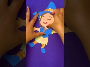 Easy Halloween Crafts 🎃! DIY Nina’s Witch Costume 1-2-3! #shorts #cocomelon