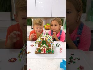 Kids learn how to decorate Gingerbread house – Fun story with uncle