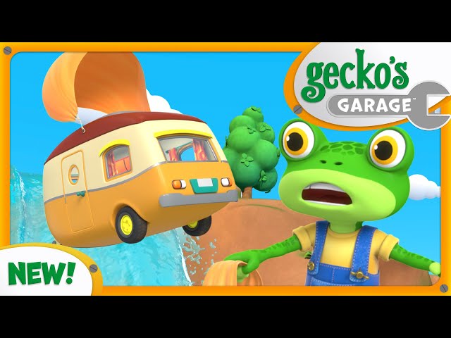 Caravan River Rescue | Gecko’s Garage Season 7 Brand New Episode | Truck Cartoons For Children